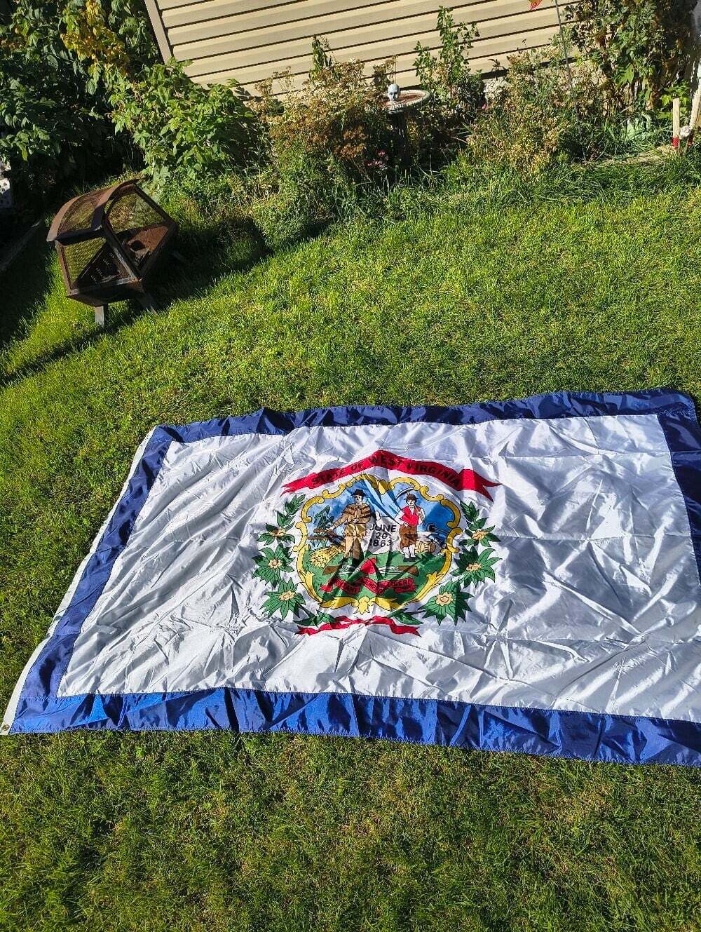 Giant 5x8 Dura Lite State Flag Of Vest Virginia